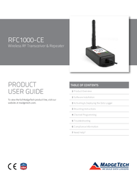 Thumbnail of document Manual - RFC1000-CE Wireless Transceiver